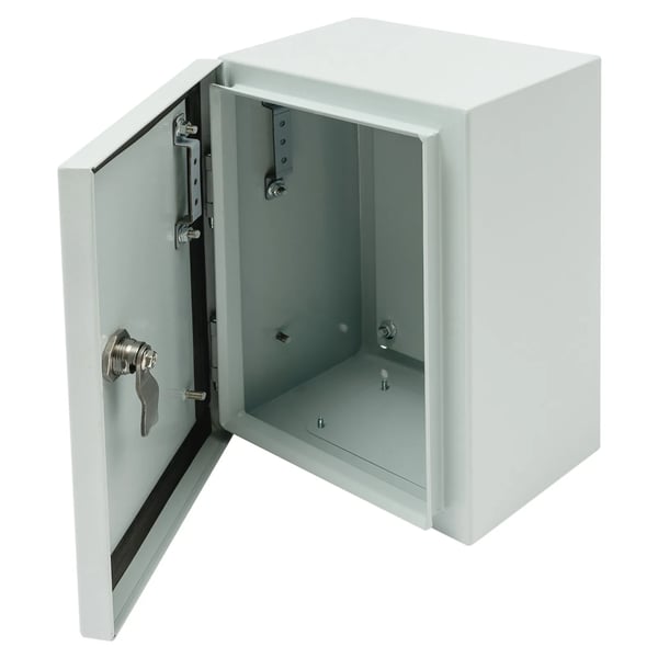 Sähköliitoskotelo - Jakorasia - 304 Ruostumaton Teräs - IP65 Vedenpitävä - Ulkokäyttö - Seinäasennus - 20×15×30 cm - Harmaa