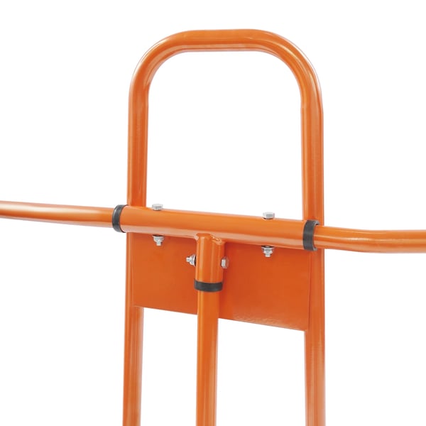 Pladevogn til gips - Platformvogn - Med hjul - 220 kg belastning - 120×85 cm - Jern - Elektrostatisk lakering - Rød
