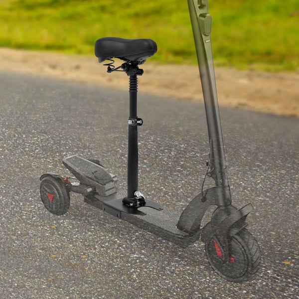 Sadel til el-løbehjul - Foldbart Sæde - Justerbar Højde 50–68 cm - Stødabsorberende - Maks 100 kg - Kompatibel med 365 Løbehjul - Sort