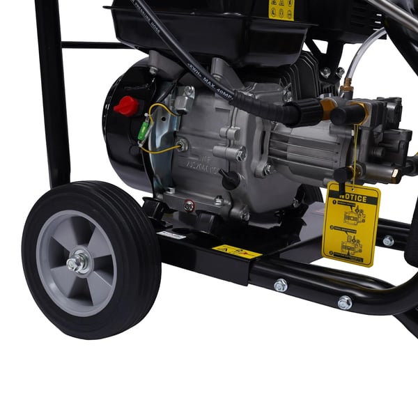 Højtryksrenser - 2200 PSI (150 bar) - 9 l/min - 0–60 °C - 5 dyser - Med slange - Sort