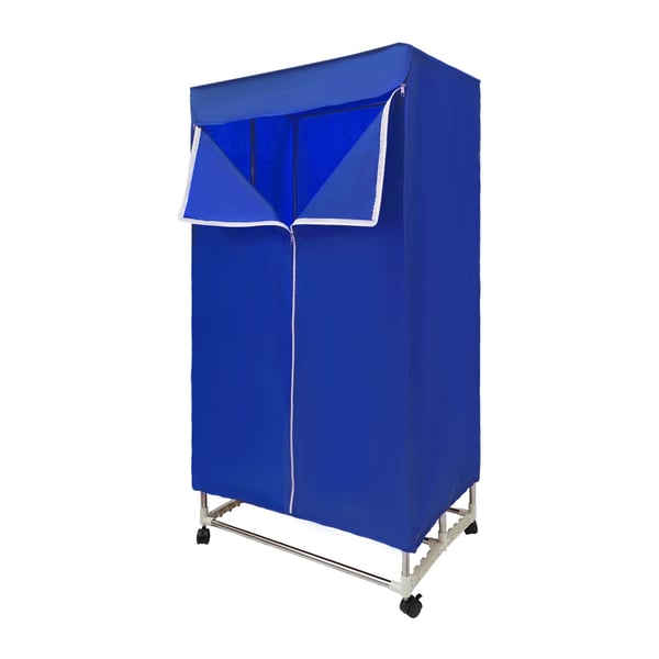 Elektrisk klädtork - Portabelt torkskåp - Pekskärm - 1200–1500 W - PTC-uppvärmning - Timer 0–240 min - Bärkapacitet 30 kg - IPX1 - Blå