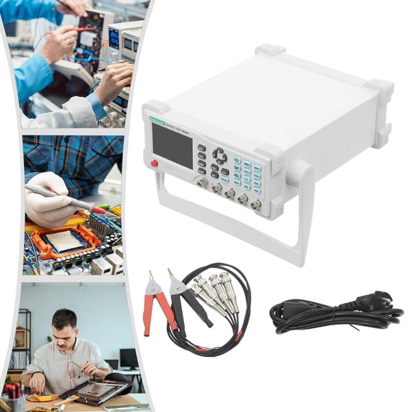 ET4410 - LCR-meter - 100 kHz - Digital LCR-bro - Måler induktans, kapacitans, modstand - Hvid