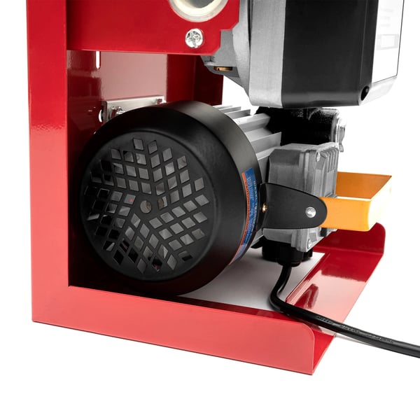 Bränsleöverföringspump - Elektrisk 220V kolvpump - Högflöde - För diesel/bensin/olja - Med påfyllningspistol - Kopparlegering - Röd