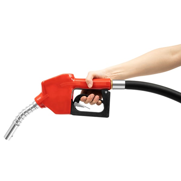 Bränsleöverföringspump - Elektrisk 220V kolvpump - Högflöde - För diesel/bensin/olja - Med påfyllningspistol - Kopparlegering - Röd