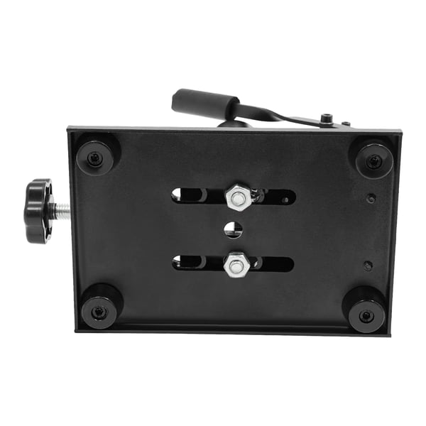 Mini bænkboremaskine - søjleboremaskine - 7 trin - 0–8000 o/min - Kobberviklet motor - EU-stik - 110–220 V AC - Præcisionsskruestik - Sort
