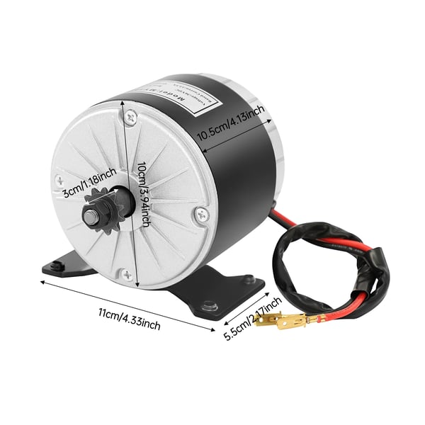 E-scooter motor - Børstet permanentmagnet DC-motor - 350 W - Til el-løbehjul - CE