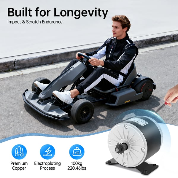 E-scooter motor - Børstet permanentmagnet DC-motor - 350 W - Til el-løbehjul - CE