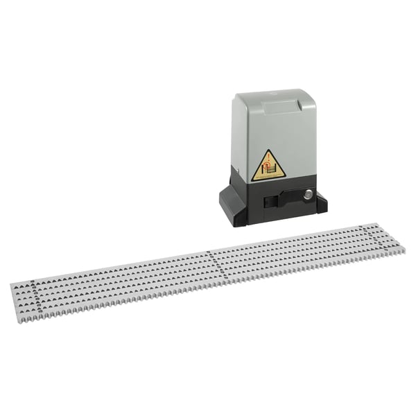 Liukuportin avaaja - Sähköinen automaatti - 370 W - 600 kg - 6x hammasrataosaa - Kaukosäätimet - Tummanharmaa