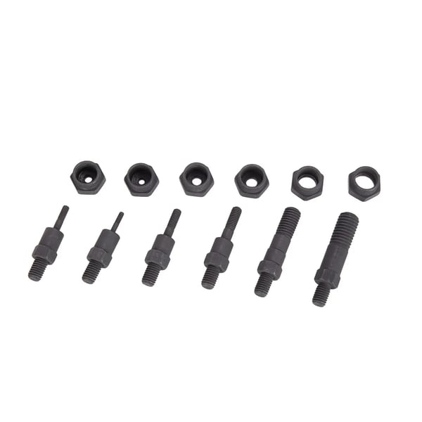 Niittimutteripihdit - Niittimutterityökalu Sarja - Seosteräs - Ergonominen Kahva - M3–M12 Vetotapit - 70 Niittimutteria - Tee se itse
