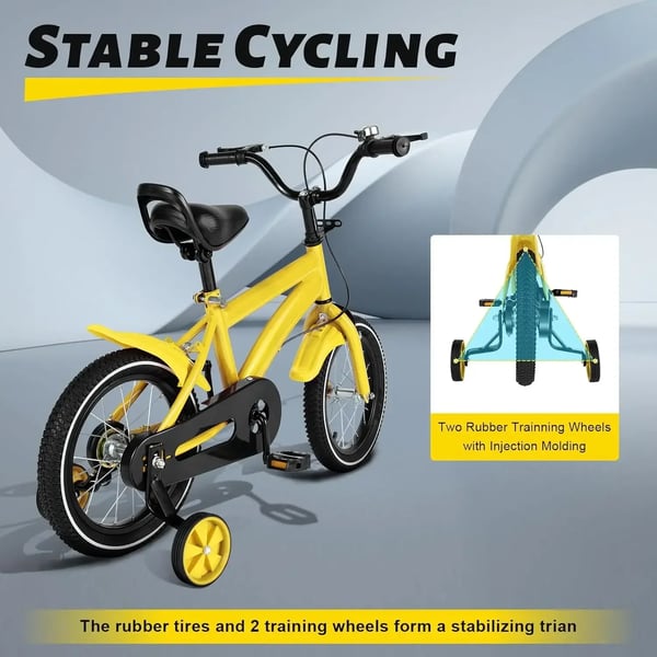 Børnecykel - 35 cm hjul - Kulfiberstel - Aluminiumsforgaffel - Dobbelt affjedring - V-bremse/skivebremse - Fælge i aluminiumlegering - Unisex