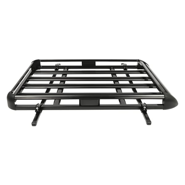 Kattotelinekori autoon - Pituus 140 cm - Säädettävä leveys 100–135 cm - SUV-malleille kattokaiteilla - Alumiini/Rauta/Muovi - Musta