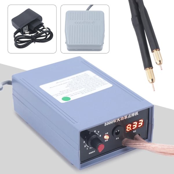 Batteripunktsvets - Mini svetspenna - 5000 W - 220 V - För 18650 celler - Justerbar energi