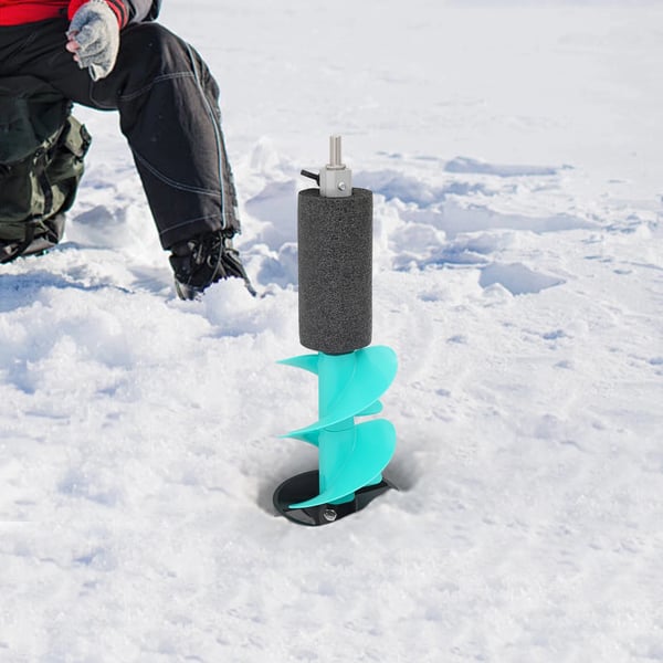Isbor til isfiskeri - Reservesnegl i nylon - Udskiftningsdel - Let og holdbar - Himmelblå