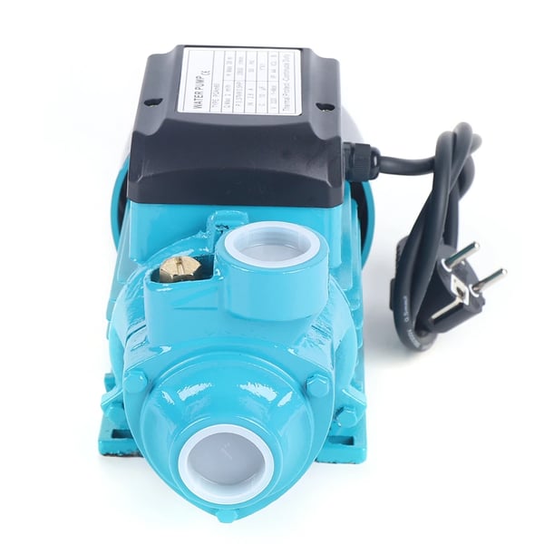 Vandpumpe - Trykforøgerpumpe - 370 W (0,5 hk) - 2850 rpm - Maks. flow 2 m³/t - Løftehøjde 38 m - Maks. tryk 10 bar - IP44 - Blå