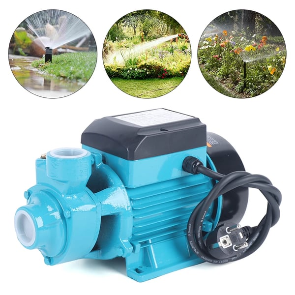 Vandpumpe - Trykforøgerpumpe - 370 W (0,5 hk) - 2850 rpm - Maks. flow 2 m³/t - Løftehøjde 38 m - Maks. tryk 10 bar - IP44 - Blå
