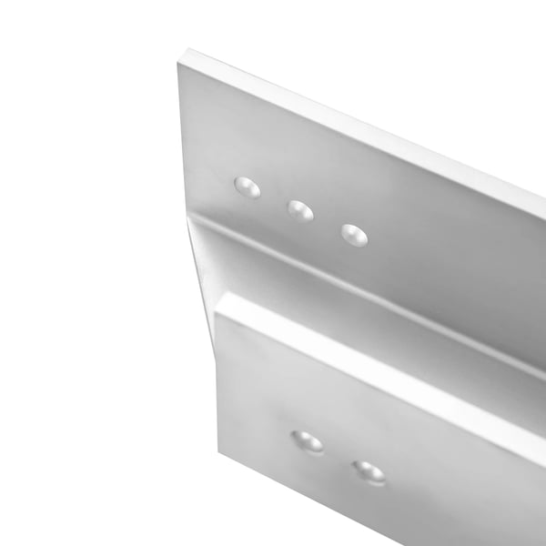 Perämoottorin nostolevy jackplate - Manuaalinen lyhyt peräpeili - Alumiiniseos - Paksuus 10 mm - Reiän Ø12,6 mm - Vesijetti-muunnos - Hopea