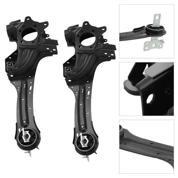 Bageste bærearme - Nedre bærearmsæt - Til Ford S-Max WA6 - 2 stk - Jern - 13,9 kg - Sort