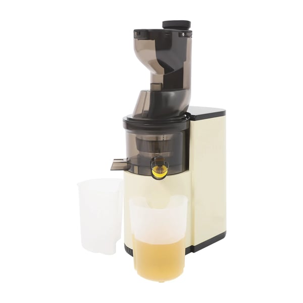 Slow Juicer YZJ02 - Koldpresset Saftpresser - 800W 220V EU-stik - 48 omdr./min - 500 ml - Frugtkødsseparation - Beige