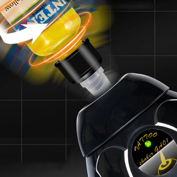 Tatueringsbläck & nagellack blandare - Mini vortexskakare - 5200 rpm - 4,5 mm omlopp - Halkfri bas - EU-kontakt 100–240 V - Svart