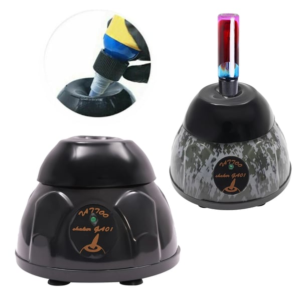 Tatueringsbläck & nagellack blandare - Mini vortexskakare - 5200 rpm - 4,5 mm omlopp - Halkfri bas - EU-kontakt 100–240 V - Svart