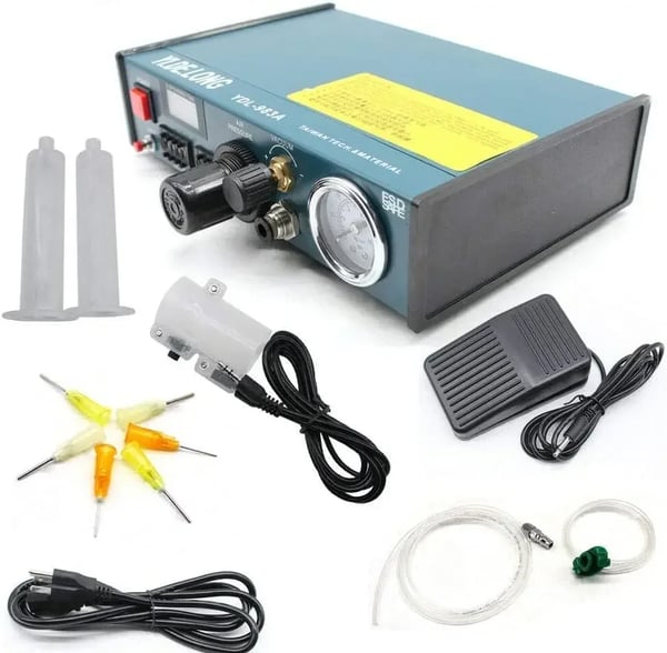 YDL-983A - Digital limdispenser - Digital styring - Til loddepasta & lim - Til elektronik - Til ikke-metal - Grøn