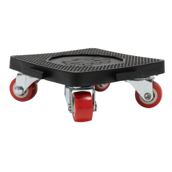 Möbeltransport Pro Set - Möbellyft & Möbelrullar - 400 kg Kapacitet - 4 EVA-Dynor - 4 Rullar + 1 Lyftstång - Röd
