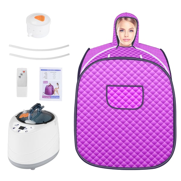 Transportabel dampsauna - Saunatelt - Dampgenerator 2 l med fjernbetjening - Til 1 person - Til hjemmet