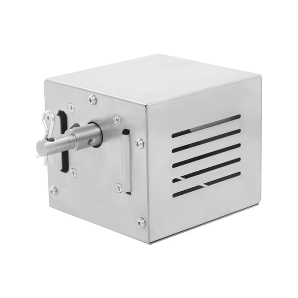 BBQ grill rotisserimotor - Elektrisk spidmotor - 25 W - Rustfrit stål - 2,5 omdr./min - Sølv
