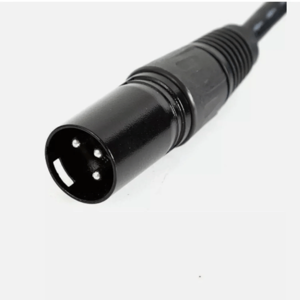 DMX XLR-kabelsæt - 3-polet - 2 m - Han til hun - 110 Ω - OFC-kobber - 10-pak - Sort