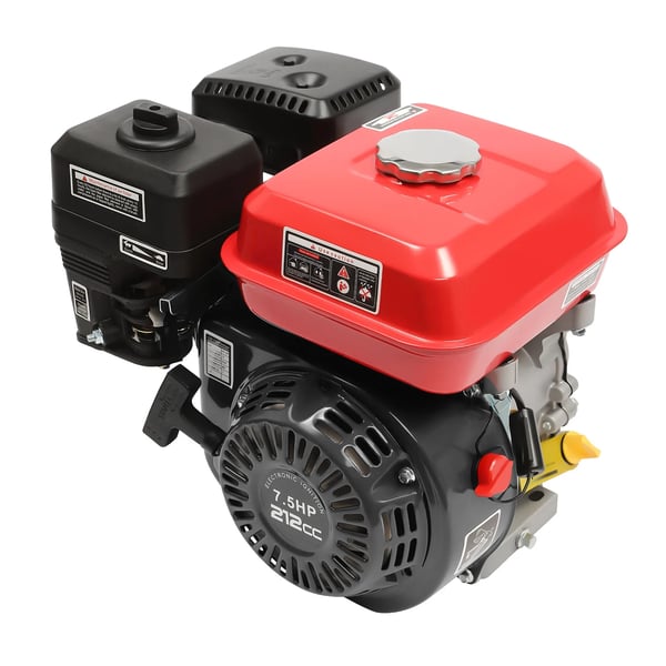 Bensinmotor - 4-Taktsmotor - 212 cc - 7,5 hk / 4000 W - 3600 rpm - 1-Cylindrig - Gokart, Minibike, Gräsklippare - Röd