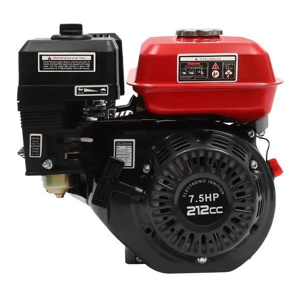Bensiinimoottori - 4-Tahtinen - 212 cm³ - 7,5 hv / 4000 W - 3600 rpm - 1-Sylinteri - Karting, Minibike, Ruohonleikkuri - Punainen