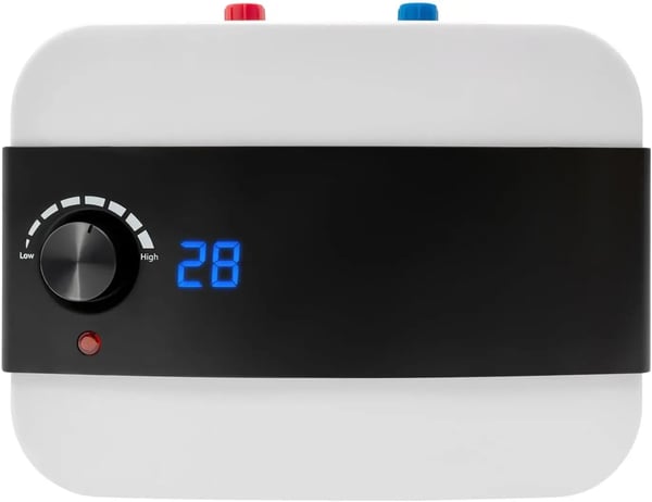 Vandvarmer til køkken - Under vask 6 l elbeholder - 1500 W - 220 V AC - 0–65 °C - Hvid