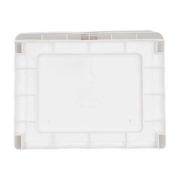 Skrivebordsorganizer - 3-skuffers opbevaringsboks - Med topplade - PP-plast - 26×20,2×22,3 cm - Maks 5 kg - Hvid