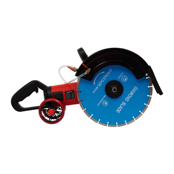 Elektrisk betonsav - Håndholdt vådskæresav - 3500 W - Netdrevet - Justerbar skæredybde 13,5 cm - Ren kobbermotor - Diamantklinge 30–39,9 cm