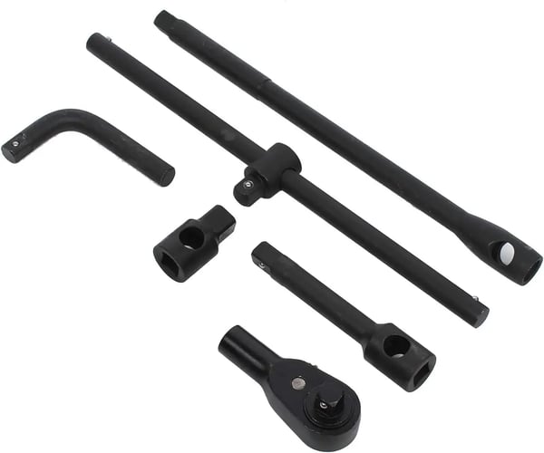 Topnøglesæt - 26 dele - 21–65 mm - Firkantdrev 1,9 cm & 2,54 cm - Til lastbil & bil - Med kuffert - Rosa
