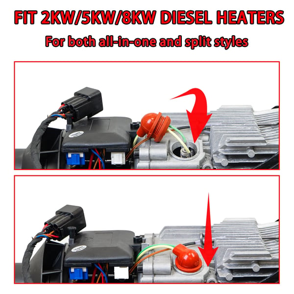 Glødestift til dieselvarmer - 12 V Keramisk - Inkl. Stiftnøgle - Reservedel - Til Parkerings-/Luftvarmer