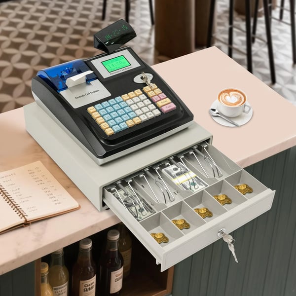 Elektronisk kasseapparat - POS-terminal - Selvbetjening - Robust og holdbar - Til små butikker - Detailhandel & supermarked