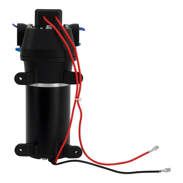Elektrisk Vandpumpe - Selvsugende Trykforøgerpumpe - 12 V - 132 W - 17 L/min - 304 Rustfrit Stål - Til vandhane, brønd og rørledning - Sort