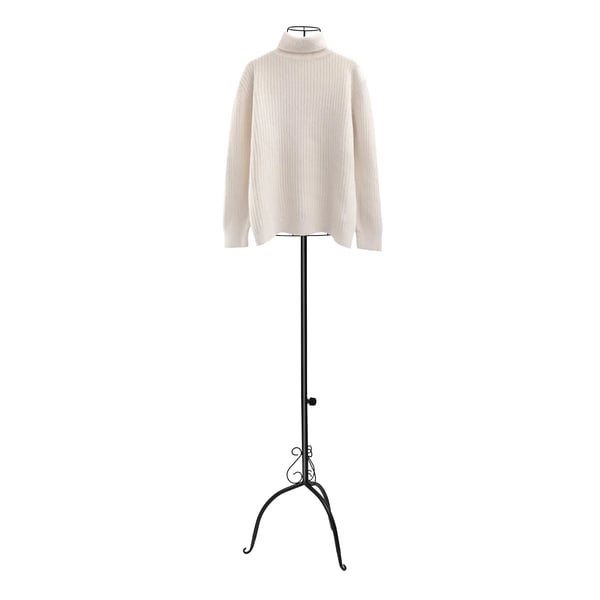 Dame mannequin - Overkropsmodel - Halvfigur - Justerbar højde 140–160 cm - Stabil base - Jern/metal - Til tøjdisplay, skrædderi & foto - Sort
