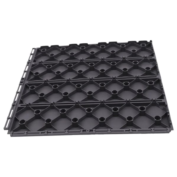 Terrassefliser - Klikfliser 30 x 30 cm - 22 Stk - Polypropylen - Sammenlåsende - Inde & Ude - Mørkegrå