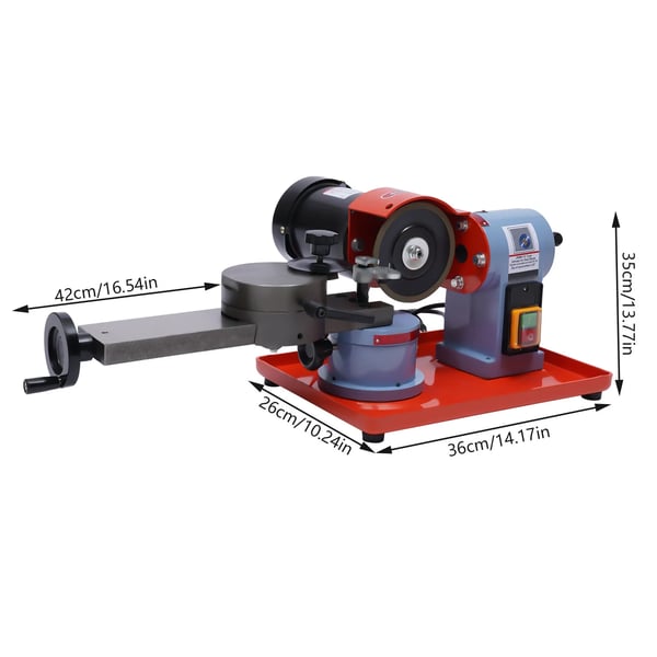 Savklingesliber - Maskine - 250 W - 220 V - 2850 omdr./min - Til hårdmetalklinger 80–700 mm - Rød