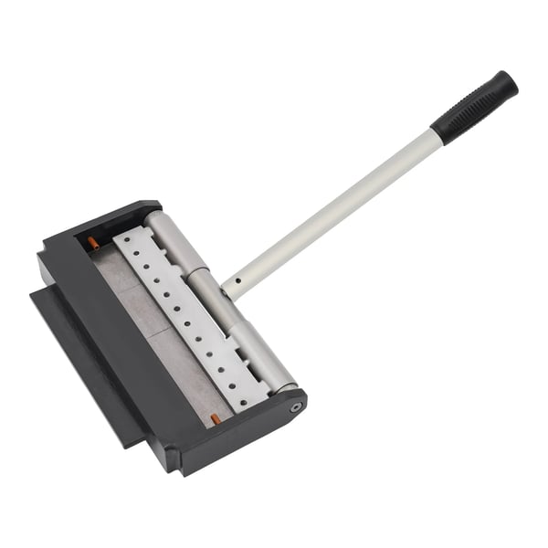 FP30 pladebukker - manuel kantbukker - Bredde 300 mm - Vinkel 0–90° - Blade 2,54–15,24 cm - Til stål/kobber/aluminium, tråd ≤5 mm - Sølv/Sort