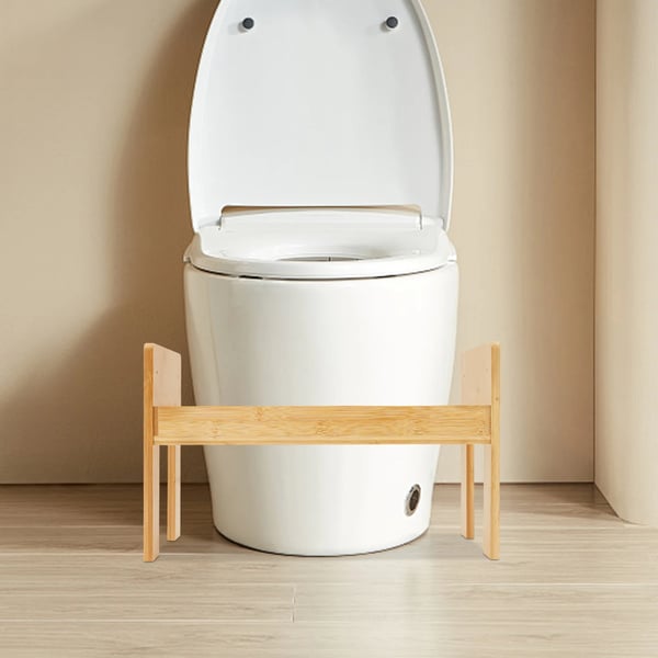 Toiletskammel - Bambus - Justerbar højde 18–23 cm - Giftfri - Til voksne og børn - Lindrer forstoppelse - Samling påkrævet