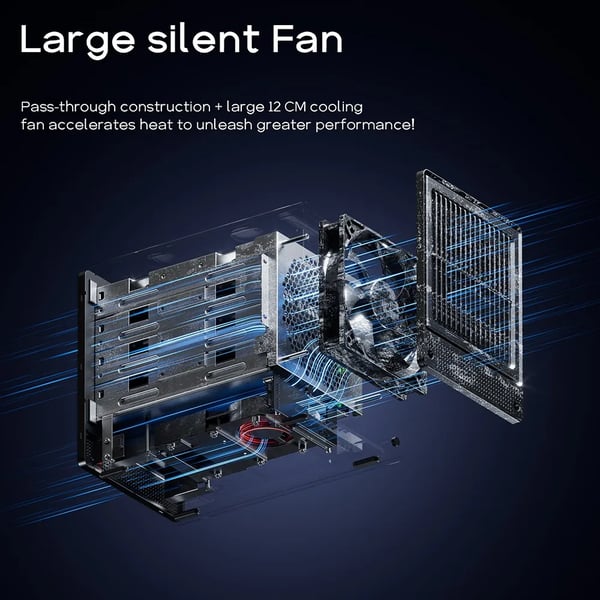 WTR Pro - Mini PC / minitietokone - Ryzen 7 5825U - RAM 8 GB - Tallennus 64 GB - Wi‑Fi 6 - Bluetooth 5.2 - LAN 2,5 Gbps - Musta