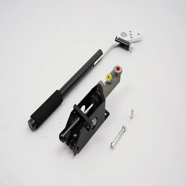 Hydraulisk Håndbremse - Drifting/Rally - Aluminiumslegering - Vandret/Lodret Justerbar - Gevind M8/M13 - Sølv