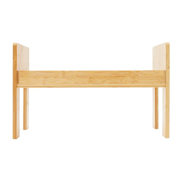 Toiletskammel - Badeværelse fodstøtte - Bambus - Ergonomisk squat-stilling - Justerbar højde 6 cm - Max 80 kg - Lysegul