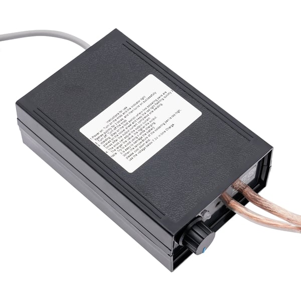 Punktsvejser - Bærbar med fodpedal - 8000 W - 9 trin - Til 18650-batterier - 0,1–0,3 mm - EU-stik - Sort