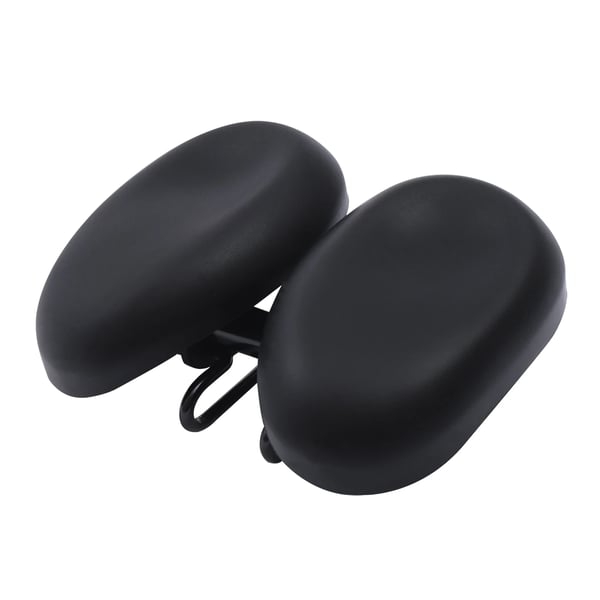 Næseløs cykelsadel - 4590 Cykelsadel - Justerbar Bredde 21,9–24,6 cm - Stødabsorberende 65 Manganstål - Ergonomisk Design - Længde 17,5 cm - Sort