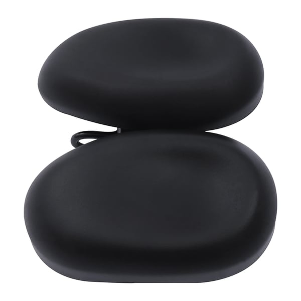 Næseløs cykelsadel - 4590 Cykelsadel - Justerbar Bredde 21,9–24,6 cm - Stødabsorberende 65 Manganstål - Ergonomisk Design - Længde 17,5 cm - Sort