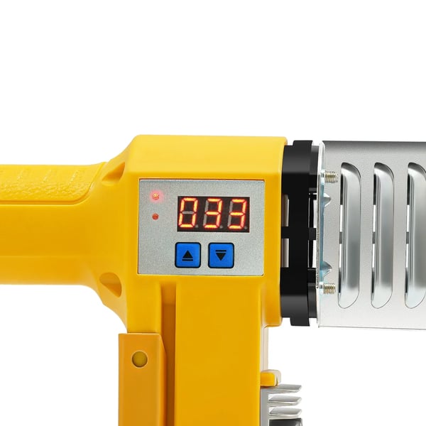 Muffesvejser til PPR/PE/PP - 20–63 mm Rørsvejsemaskine - 850 W - Digitalt Display - Varmesvejsning - Til Vandrør - Gul